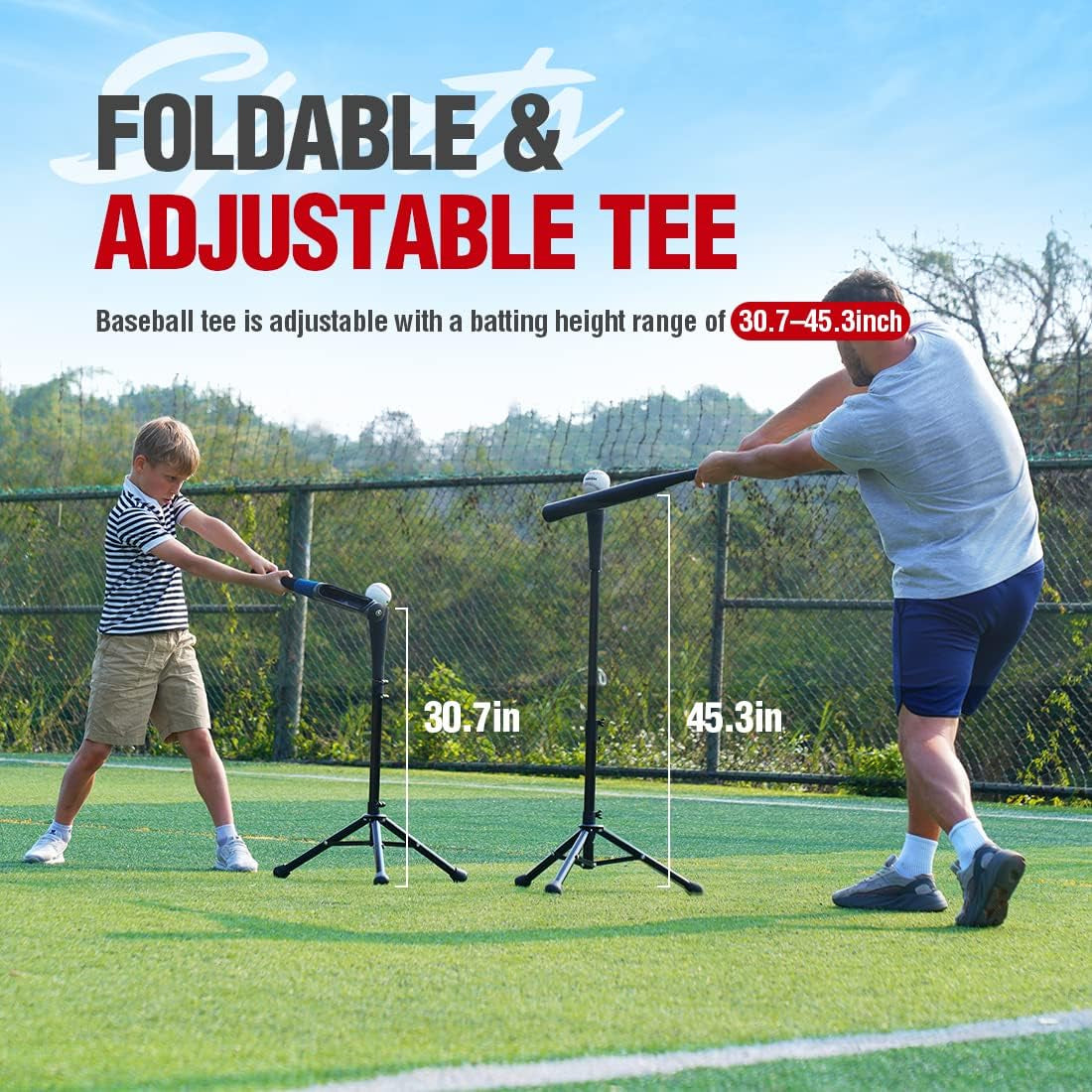 7X7 Feet Baseball Softball Hitting Pitching Net Tee Caddy Set with Strike Zone, Baseball Backstop Practice Net for Pitching Batting Catching for All Skill Levels