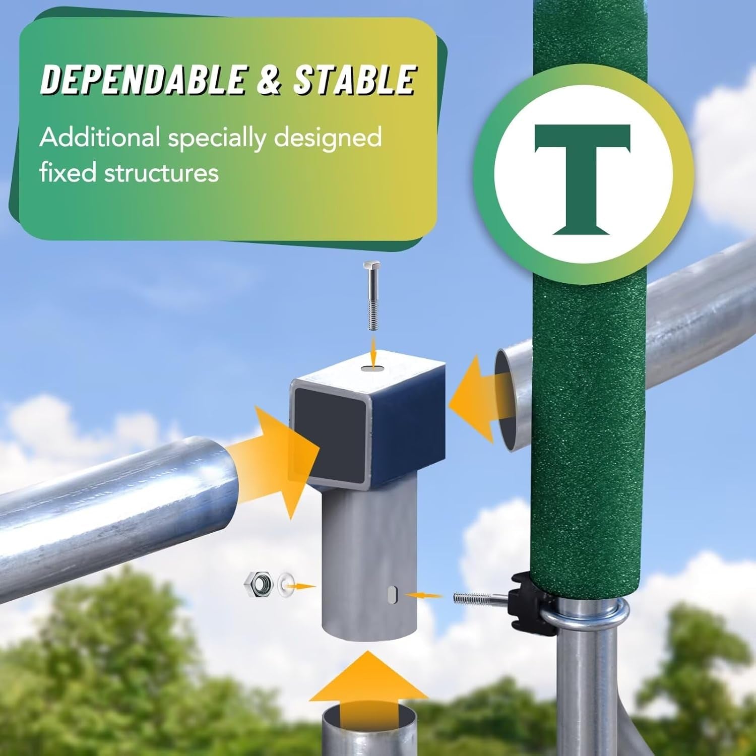 Trampoline 14FT 16FT Trampoline for Kids and Adults with Basketball Hoop, Enclosure Net & Ladder 1500LBS ASTM Approved Outdoor Recreational Trampolines